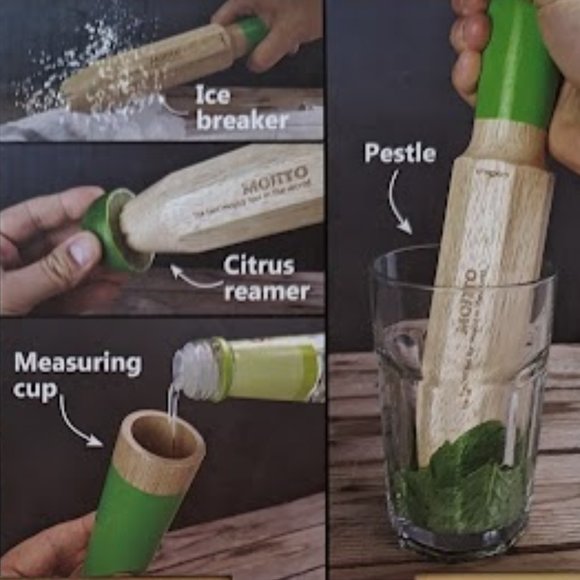 Mojito 4 In 1 Tool By Cookut, Maple Wood Material, New, Never Used - Picture 2 of 2